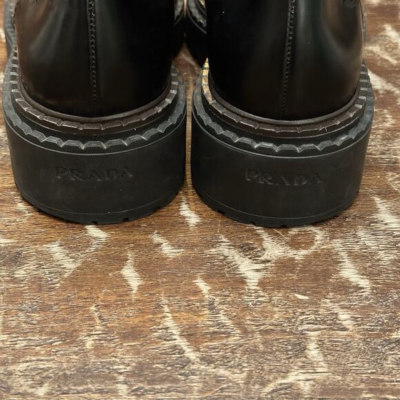 Prada Black Designer Chelsea Boots Nero Black Womens US size 9 PRADA 8 $1490 - Picture 7 of 16